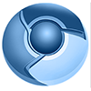 Chrome logo covered in WinHaven Blue